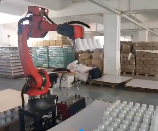 borunte robot used in cups stacking